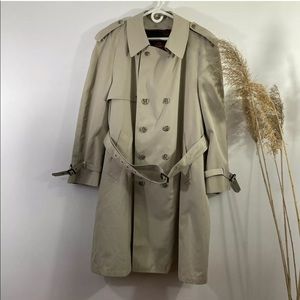 Moore’s Mens Trench Coat Tan size 44 short